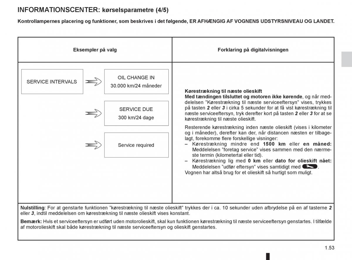 Renault Captur Bilens instruktionsbog / page 59