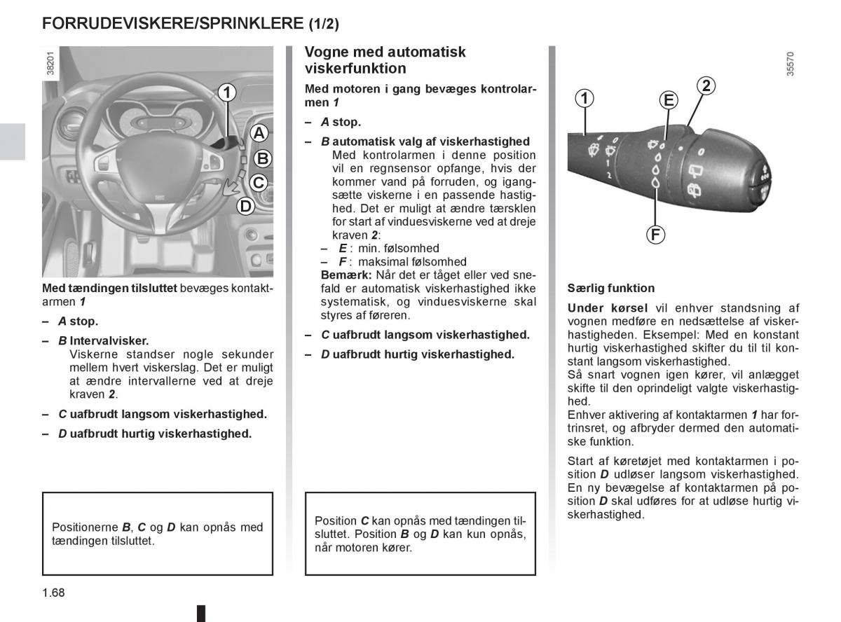 Renault Captur Bilens instruktionsbog / page 74