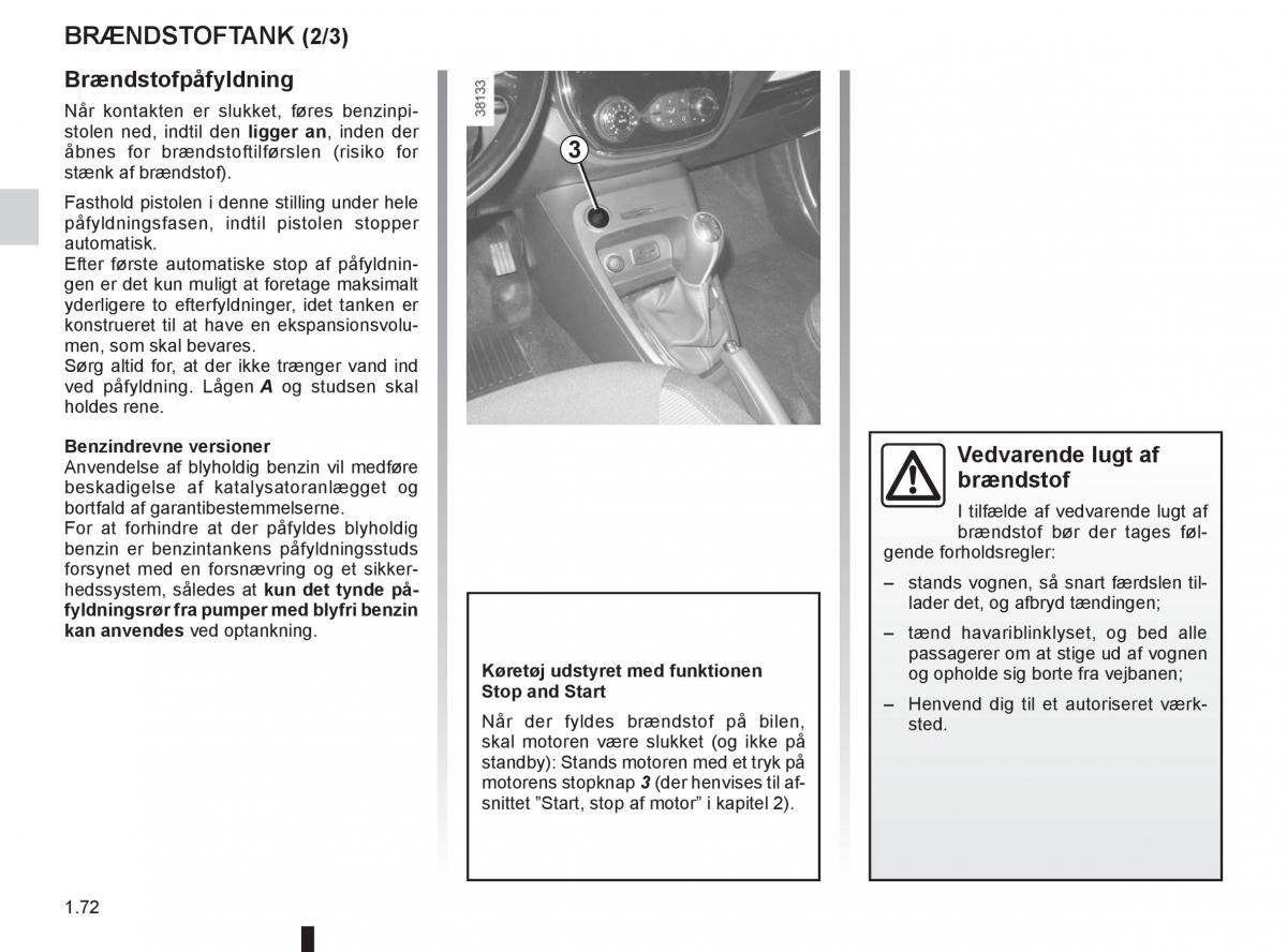 Renault Captur Bilens instruktionsbog / page 78