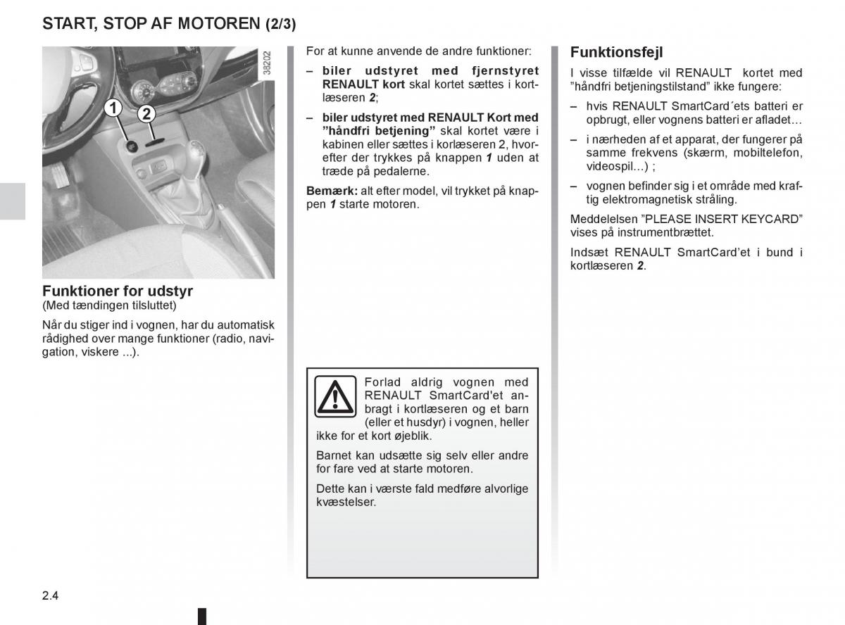 Renault Captur Bilens instruktionsbog / page 84