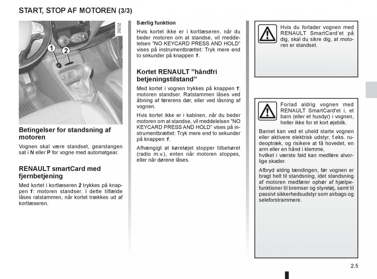 Renault Captur Bilens instruktionsbog / page 85