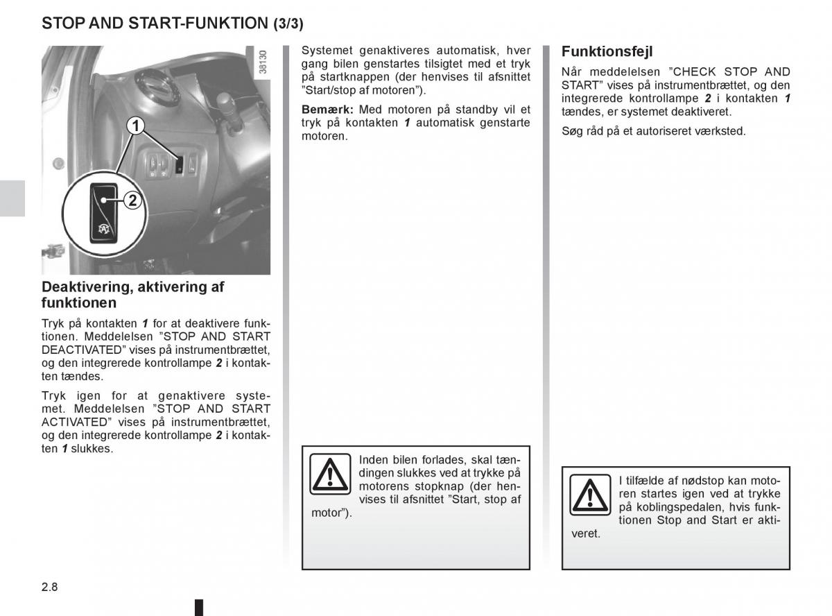 Renault Captur Bilens instruktionsbog / page 88