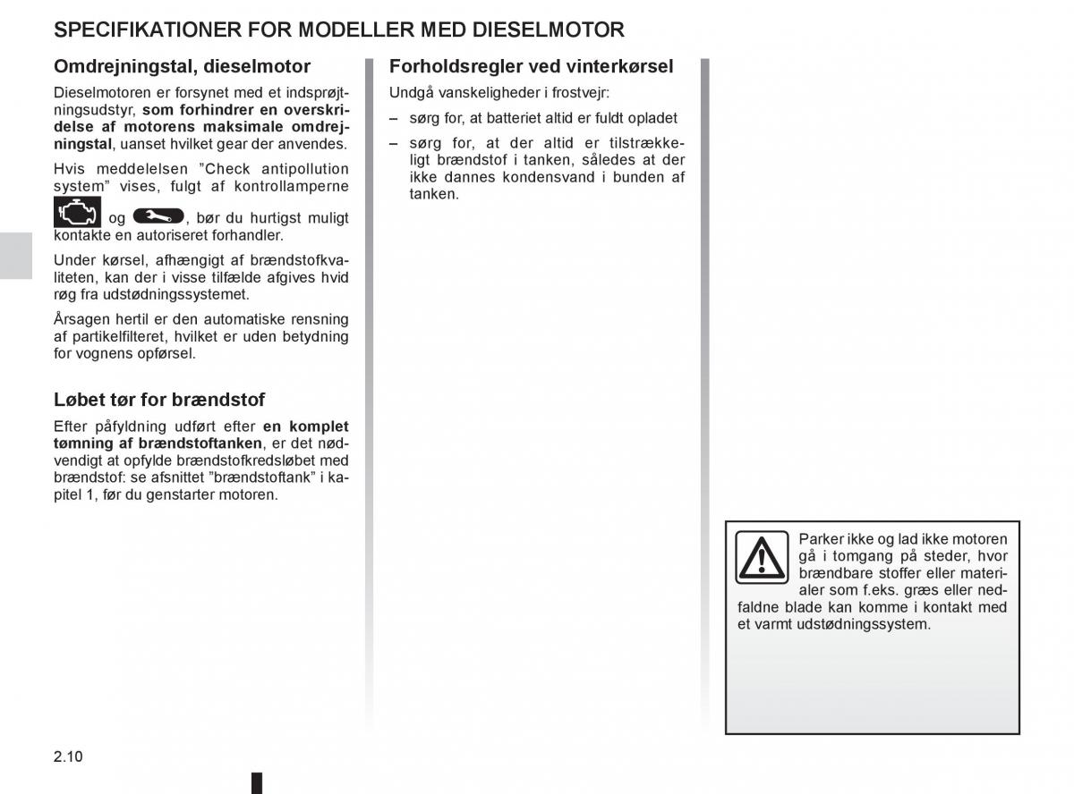 Renault Captur Bilens instruktionsbog / page 90