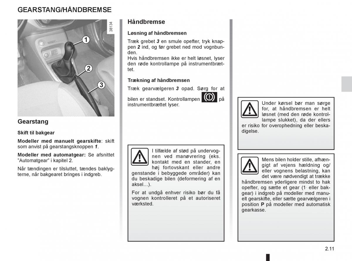 Renault Captur Bilens instruktionsbog / page 91