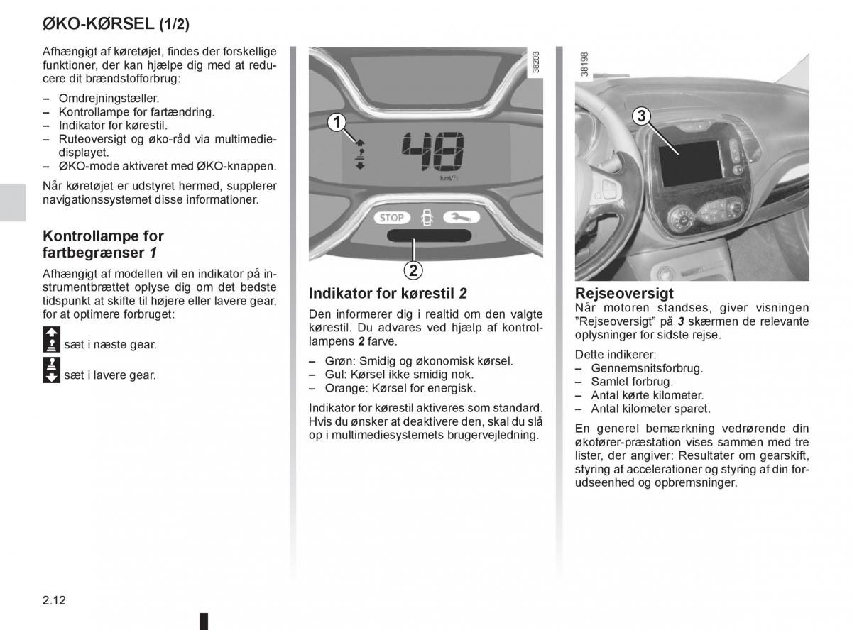 Renault Captur Bilens instruktionsbog / page 92