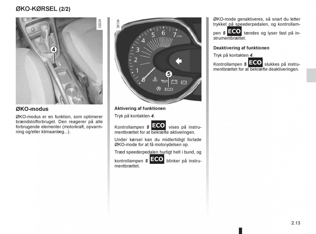 Renault Captur Bilens instruktionsbog / page 93