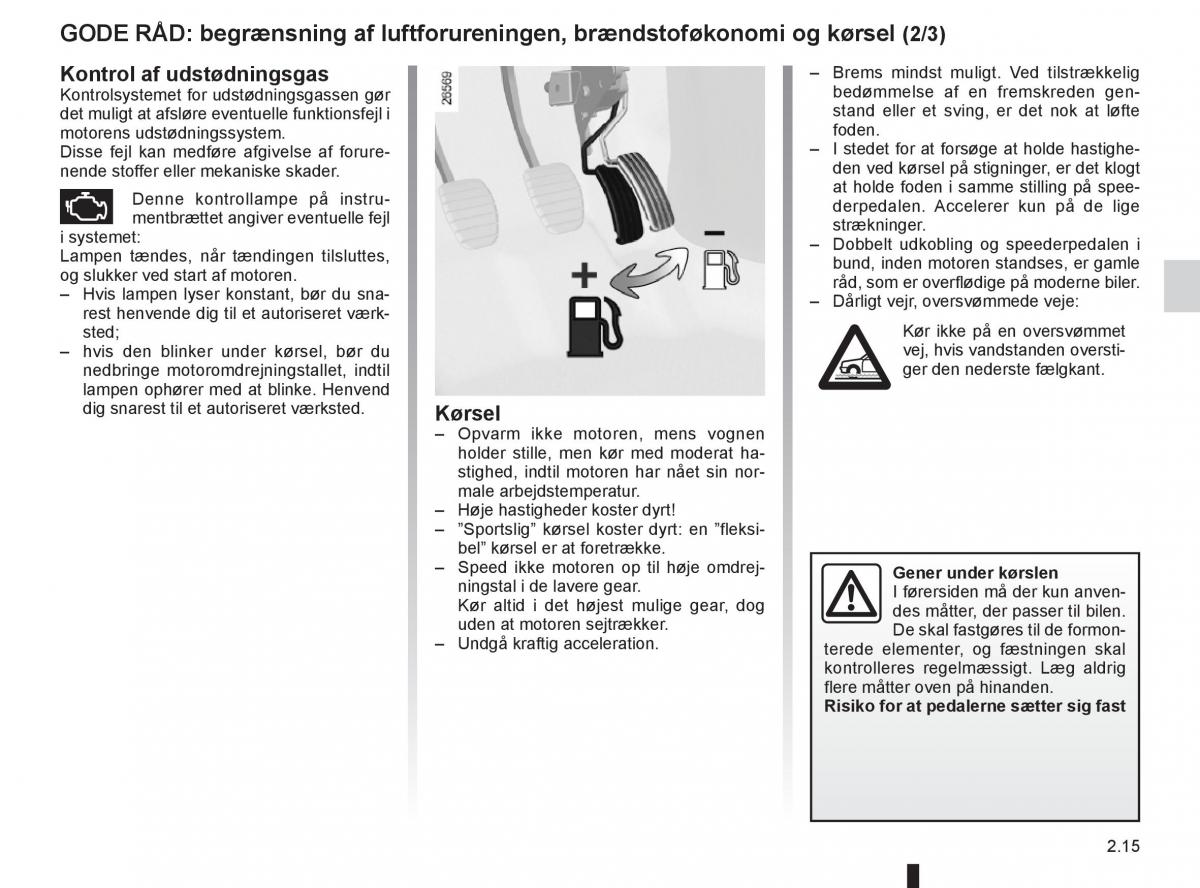 Renault Captur Bilens instruktionsbog / page 95