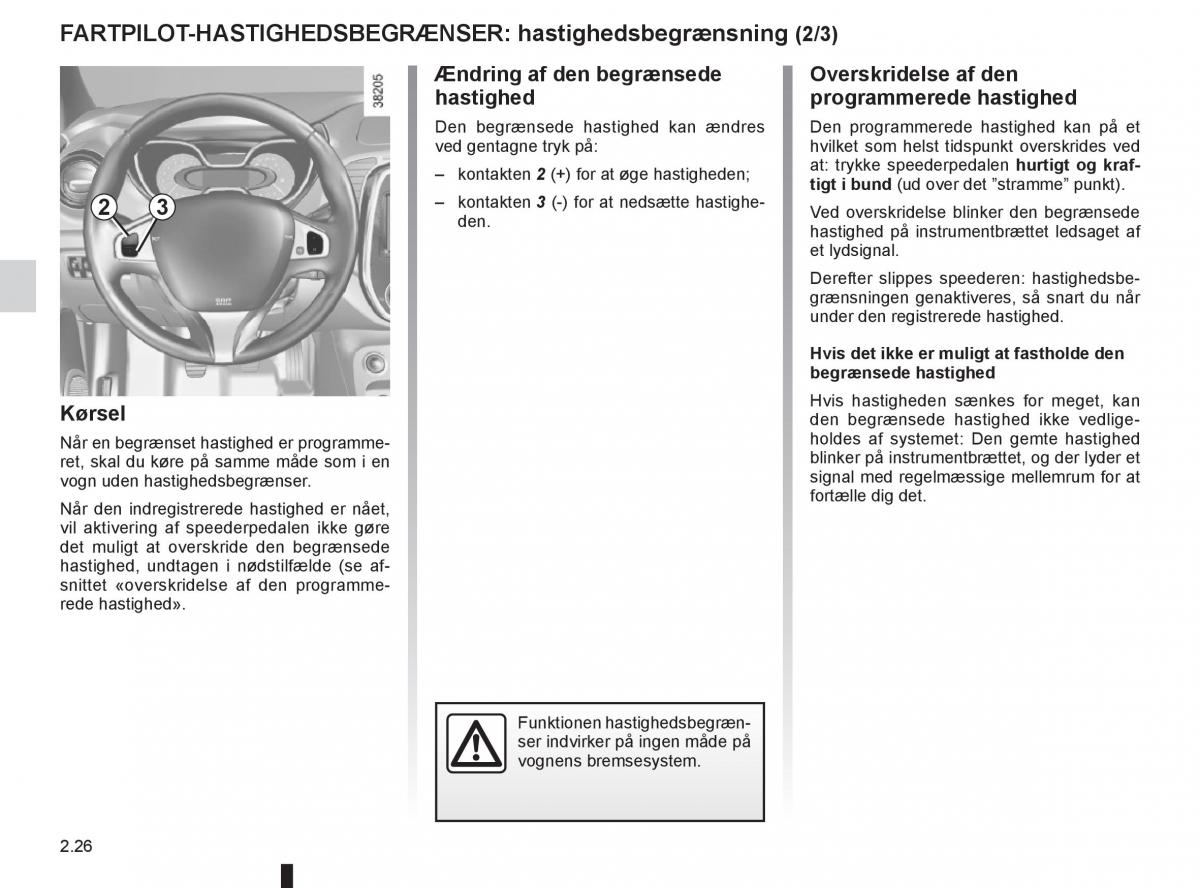 Renault Captur Bilens instruktionsbog / page 106