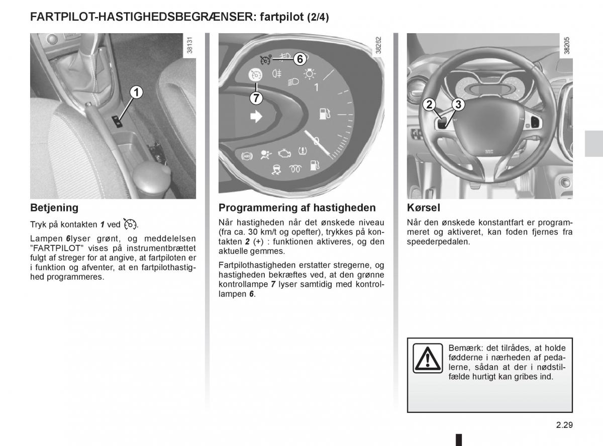 Renault Captur Bilens instruktionsbog / page 109