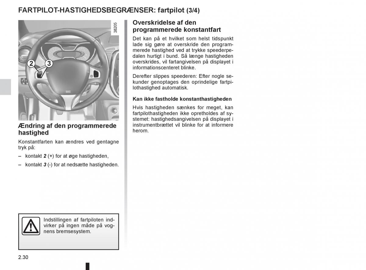 Renault Captur Bilens instruktionsbog / page 110