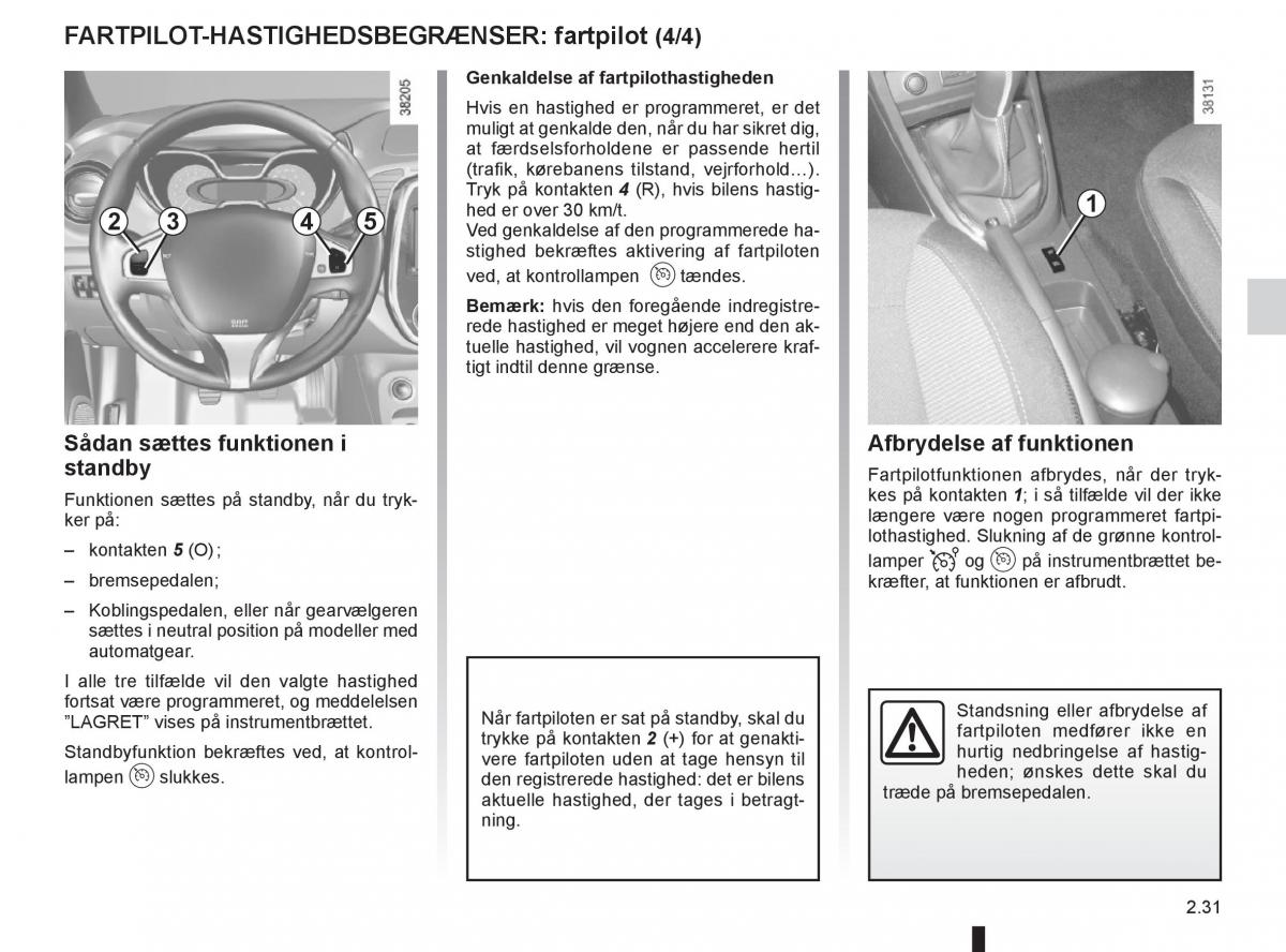 Renault Captur Bilens instruktionsbog / page 111