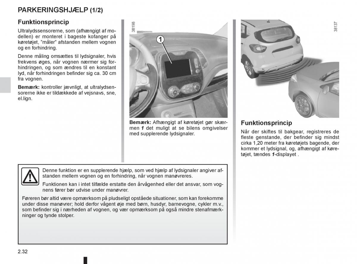 Renault Captur Bilens instruktionsbog / page 112