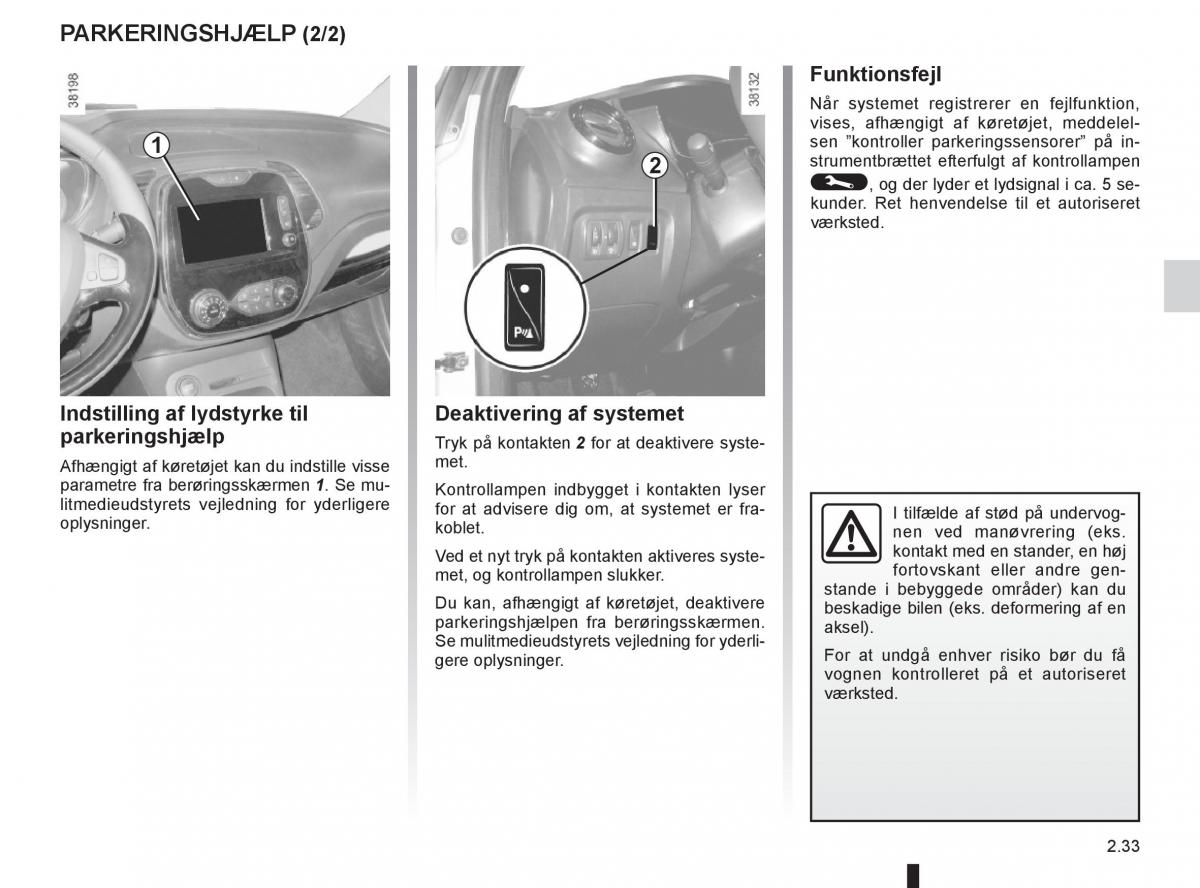 Renault Captur Bilens instruktionsbog / page 113