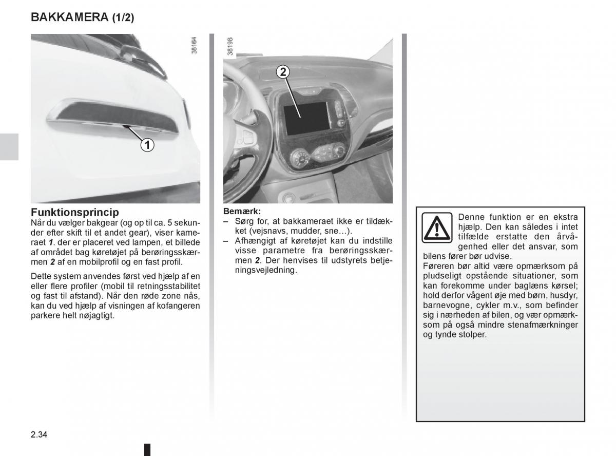 Renault Captur Bilens instruktionsbog / page 114