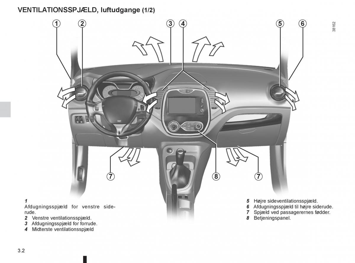 Renault Captur Bilens instruktionsbog / page 120