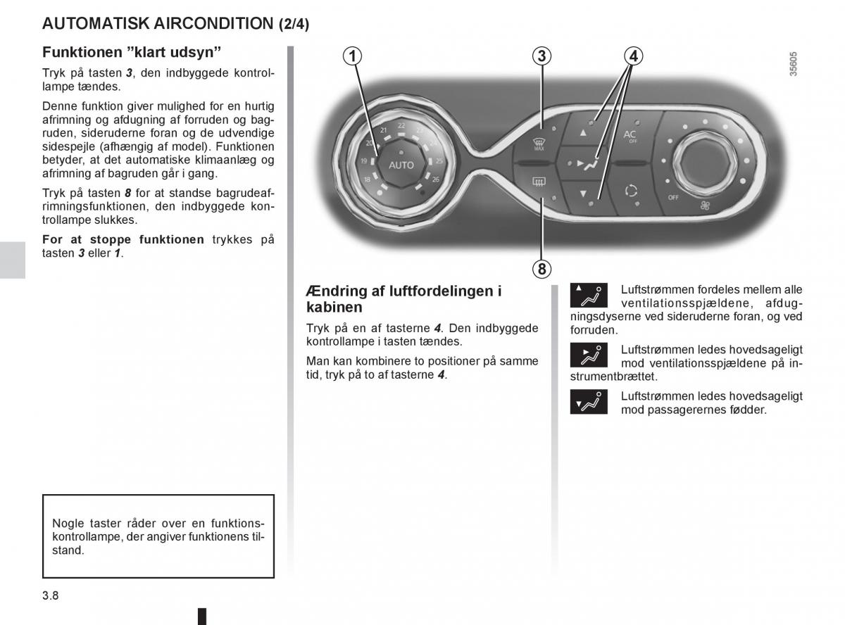 Renault Captur Bilens instruktionsbog / page 126