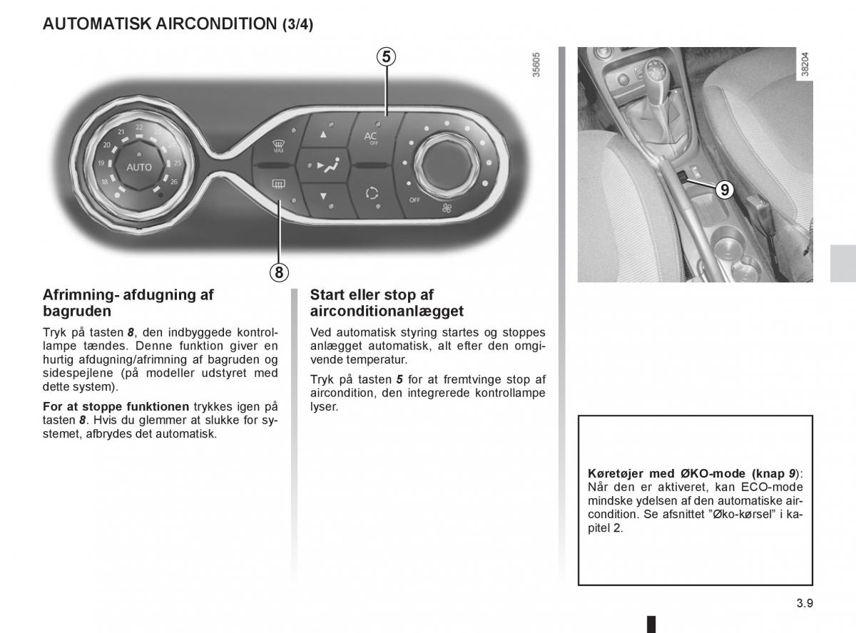 Renault Captur Bilens instruktionsbog / page 127