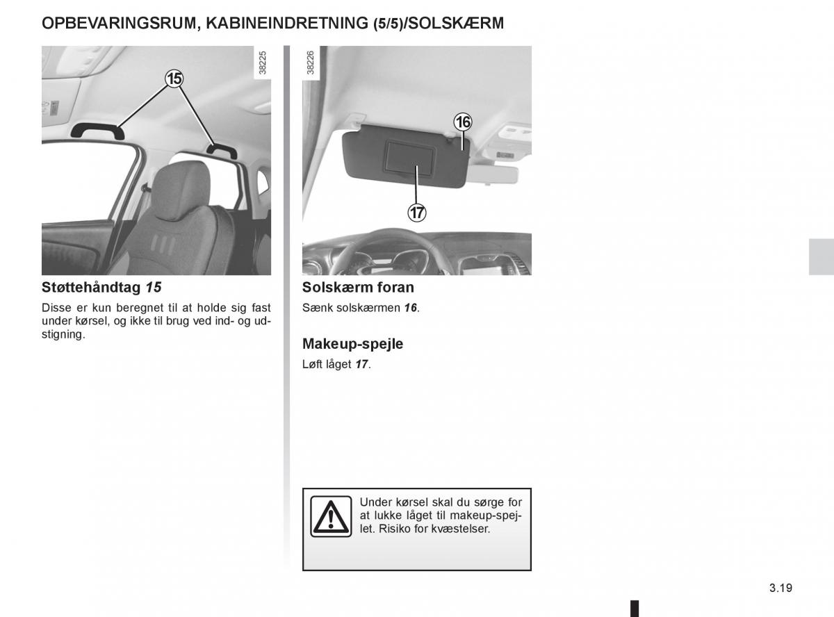 Renault Captur Bilens instruktionsbog / page 137