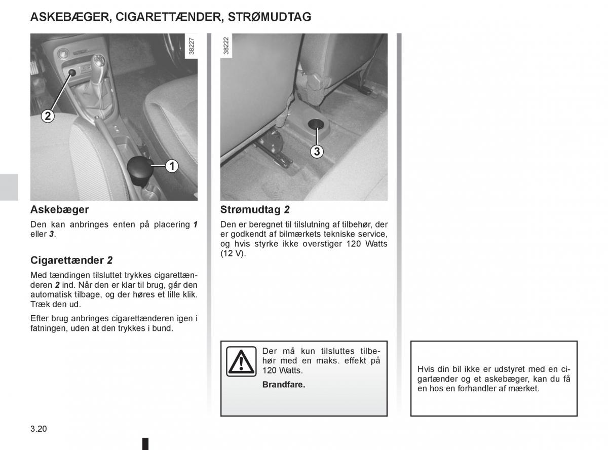 Renault Captur Bilens instruktionsbog / page 138