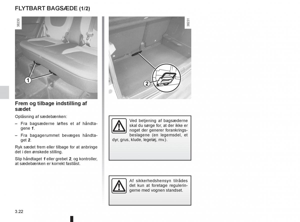 Renault Captur Bilens instruktionsbog / page 140