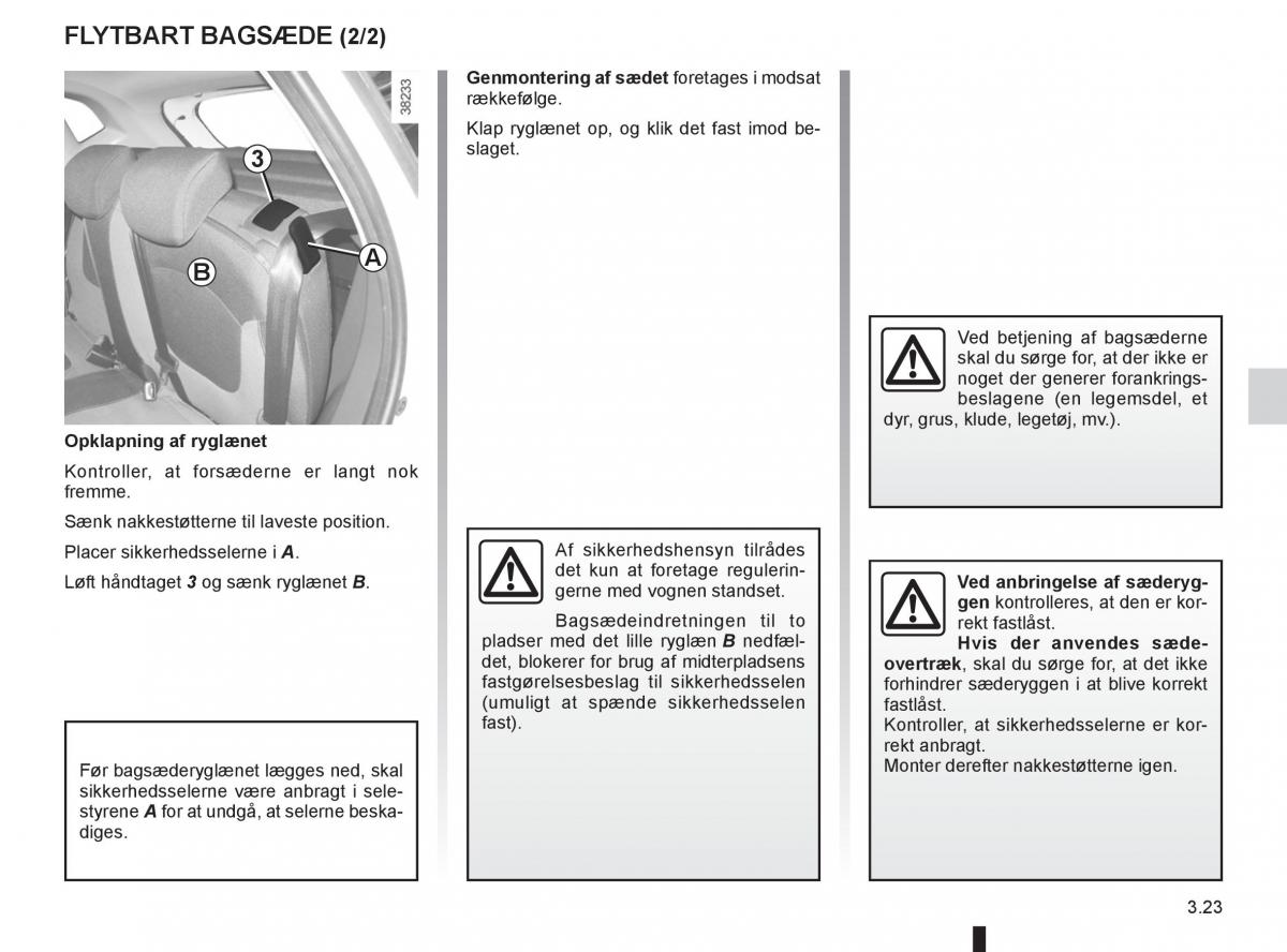 Renault Captur Bilens instruktionsbog / page 141