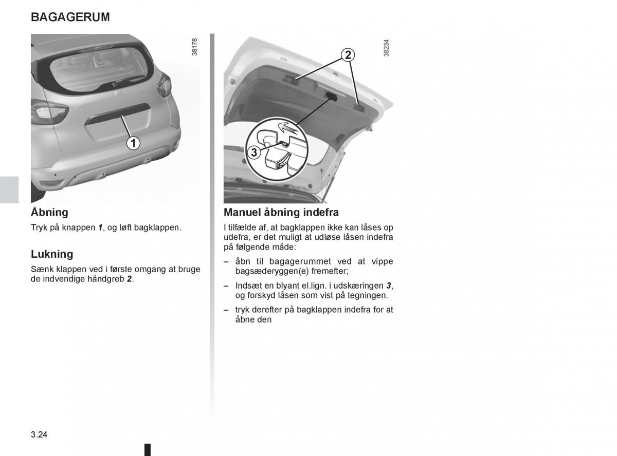 Renault Captur Bilens instruktionsbog / page 142