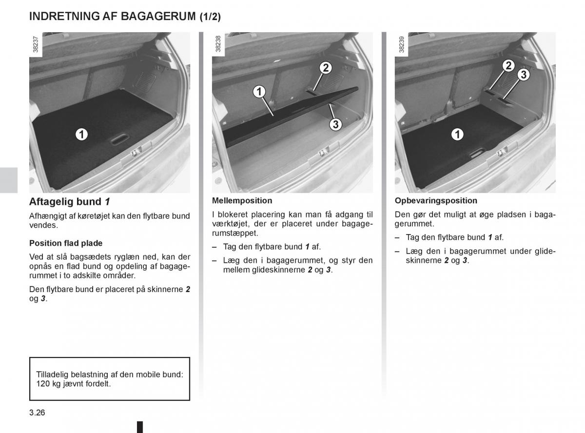 Renault Captur Bilens instruktionsbog / page 144