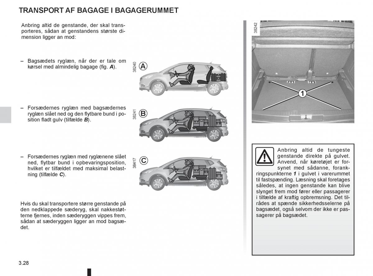 Renault Captur Bilens instruktionsbog / page 146