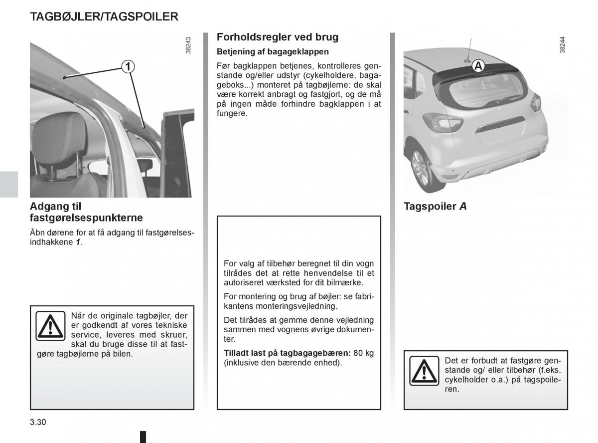 Renault Captur Bilens instruktionsbog / page 148