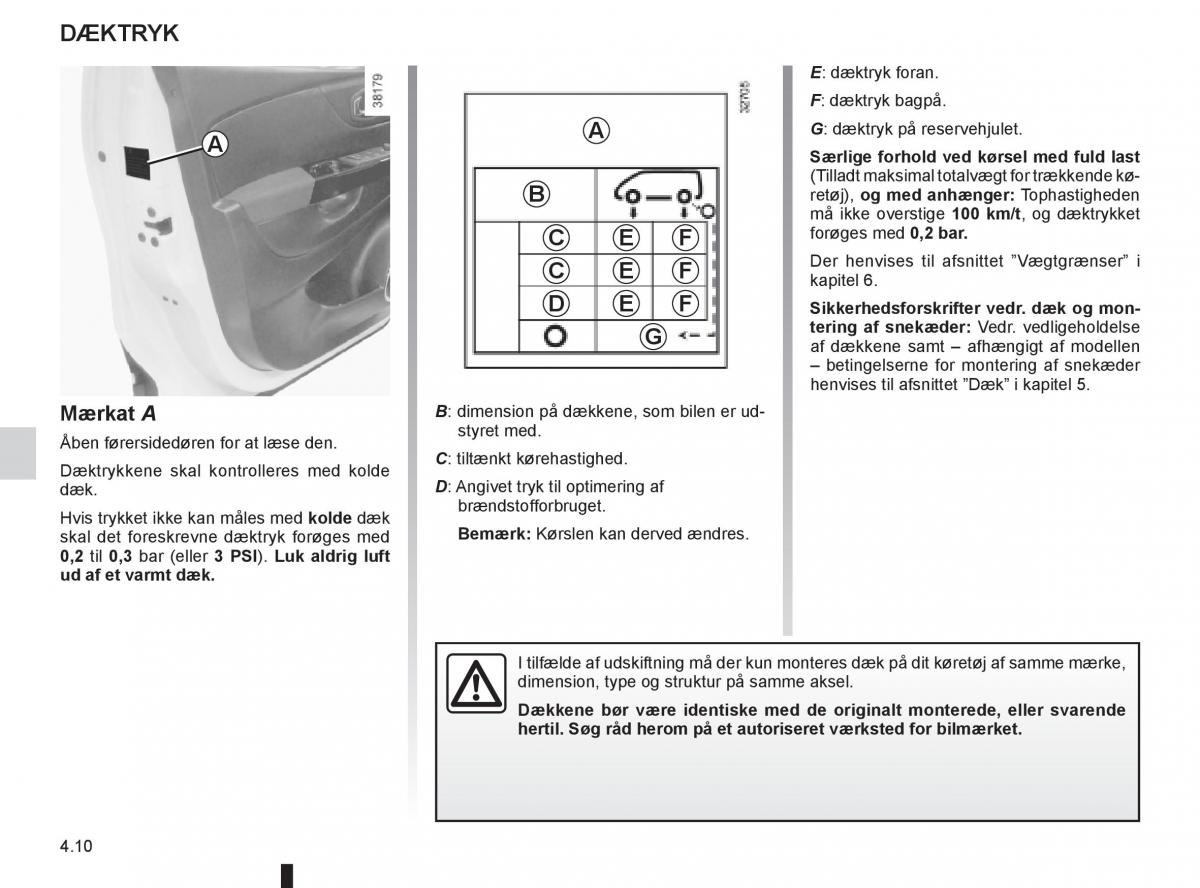 Renault Captur Bilens instruktionsbog / page 160