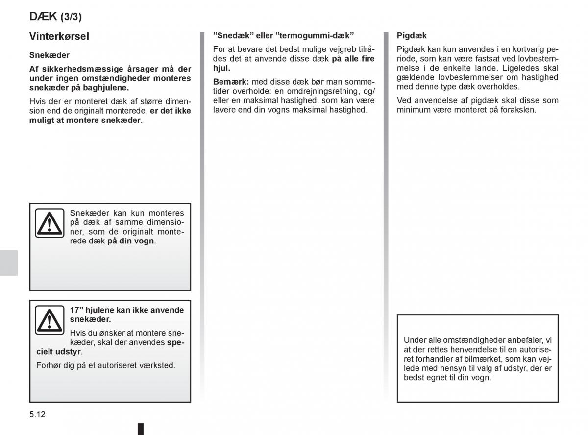 Renault Captur Bilens instruktionsbog / page 182