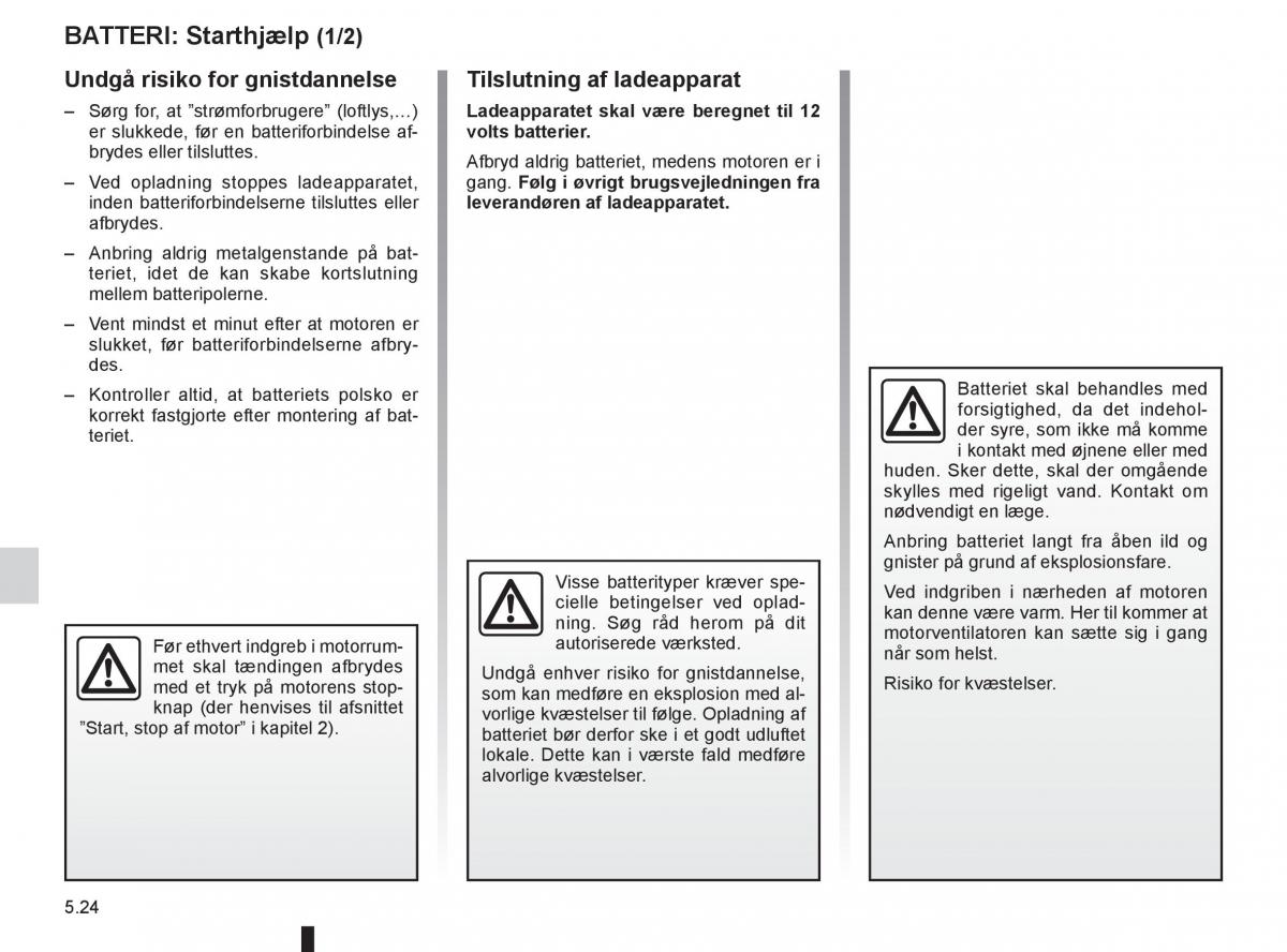 Renault Captur Bilens instruktionsbog / page 194