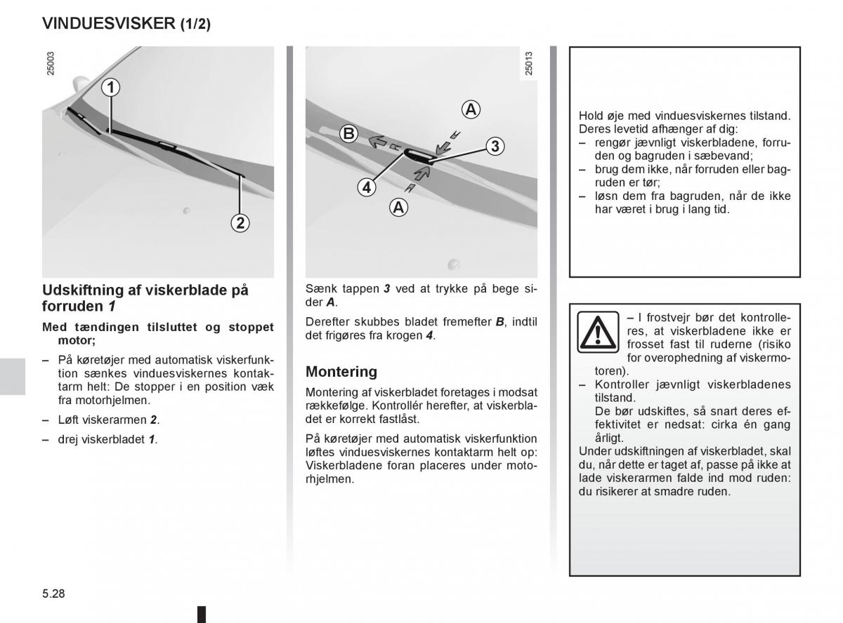 Renault Captur Bilens instruktionsbog / page 198