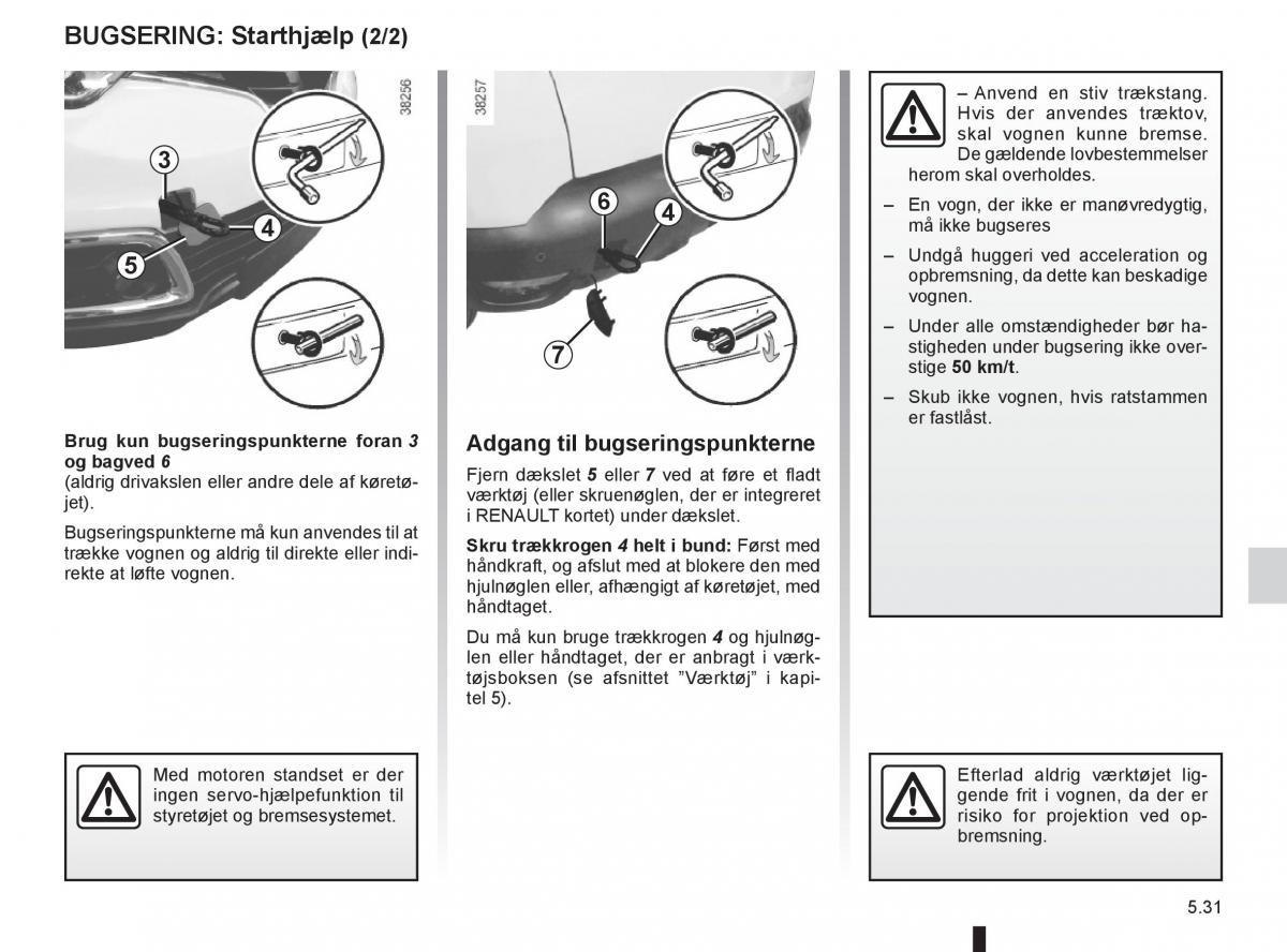 Renault Captur Bilens instruktionsbog / page 201