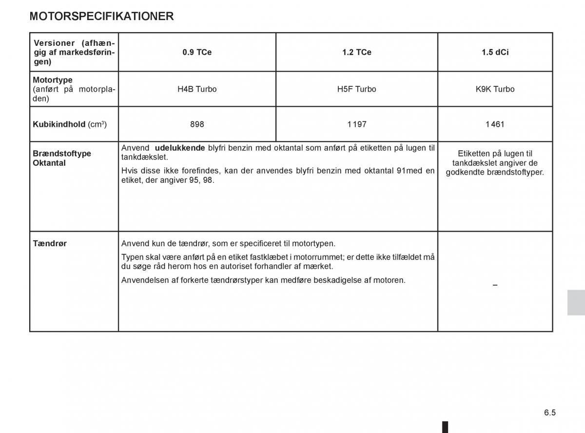 Renault Captur Bilens instruktionsbog / page 213