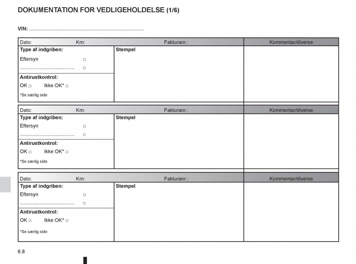 Renault Captur Bilens instruktionsbog / page 216