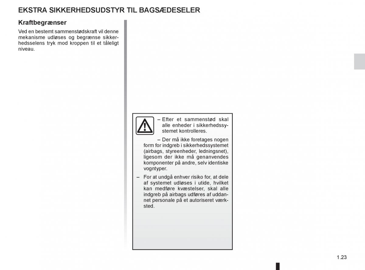 Renault Captur Bilens instruktionsbog / page 29