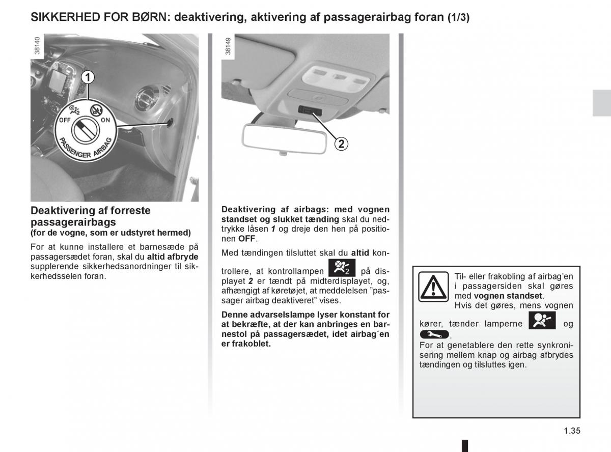 Renault Captur Bilens instruktionsbog / page 41