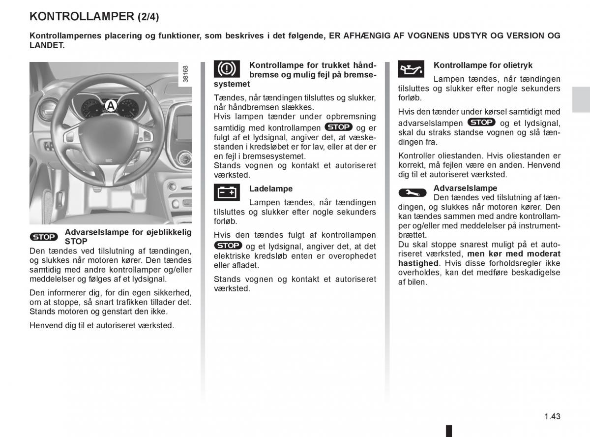 Renault Captur Bilens instruktionsbog / page 49