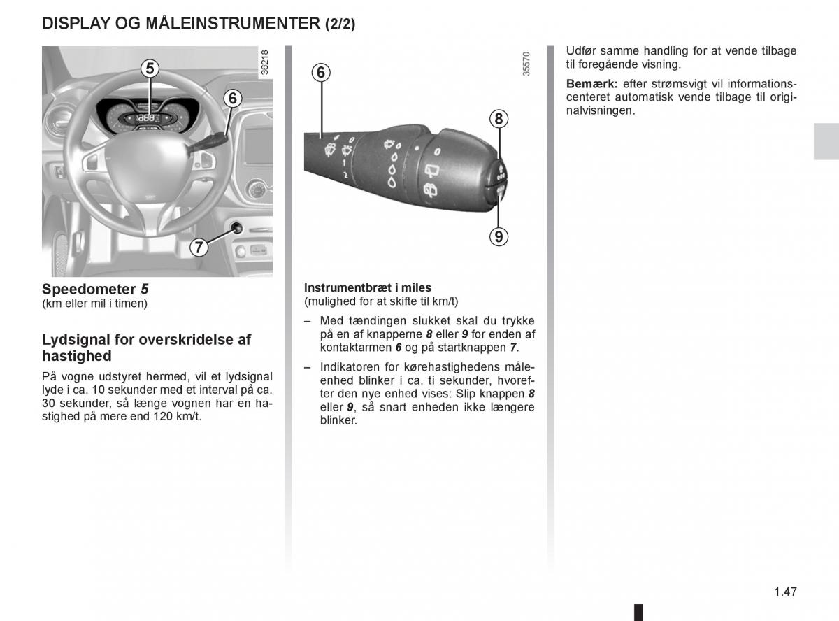 Renault Captur Bilens instruktionsbog / page 53