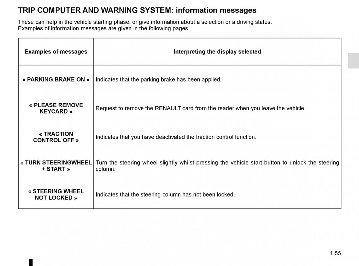 Renault Captur owners manual / page 61