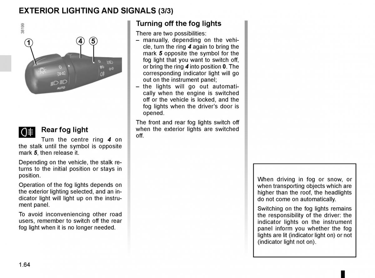 Renault Captur owners manual / page 70