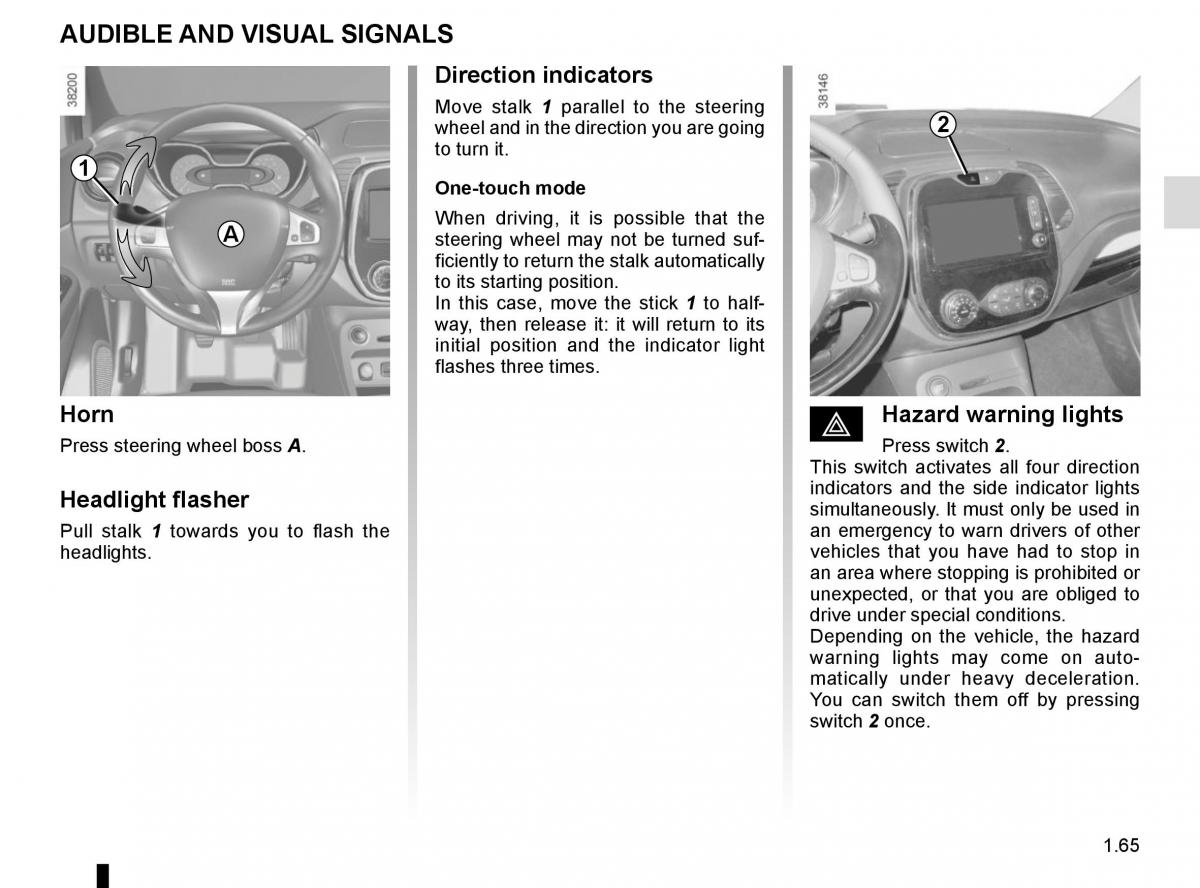 Renault Captur owners manual / page 71