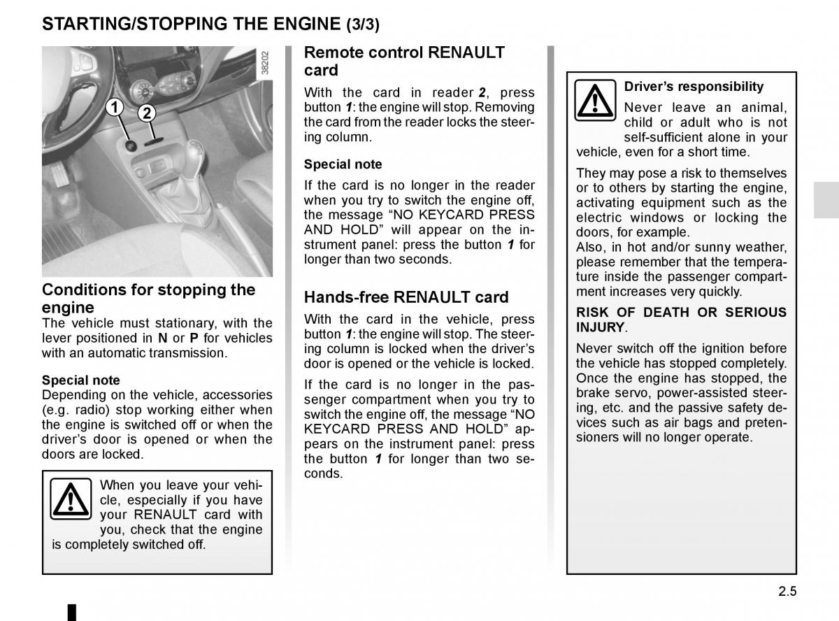 Renault Captur owners manual / page 85