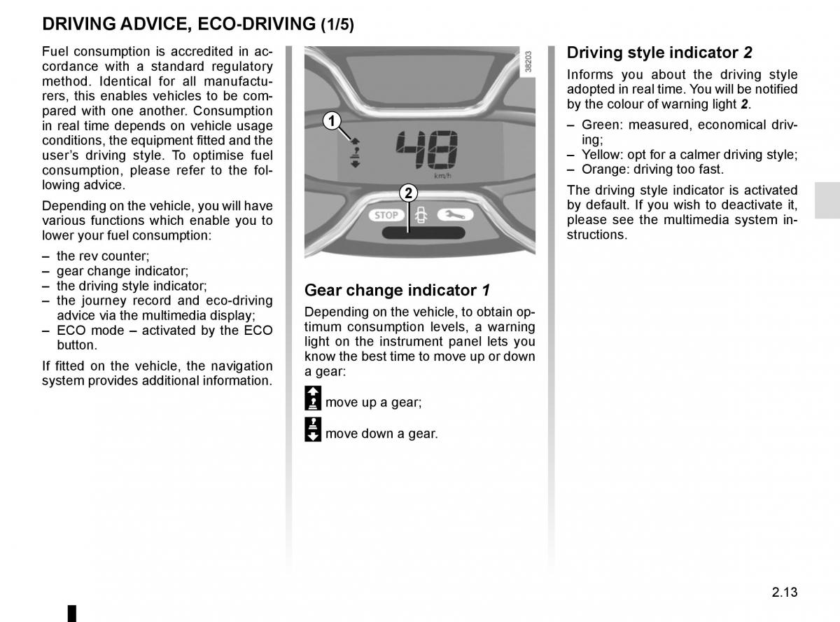 Renault Captur owners manual / page 93