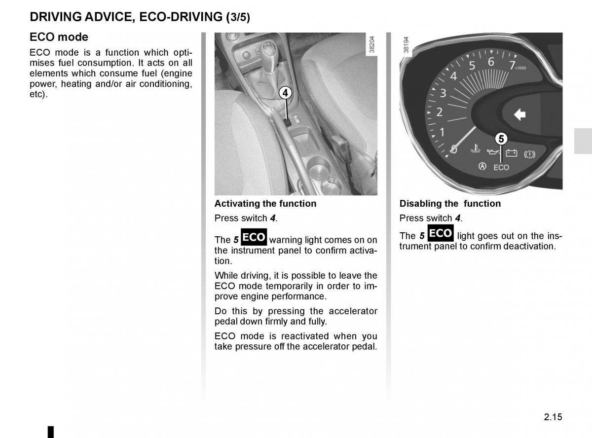 Renault Captur owners manual / page 95