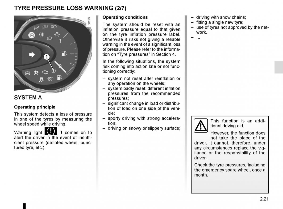 Renault Captur owners manual / page 101