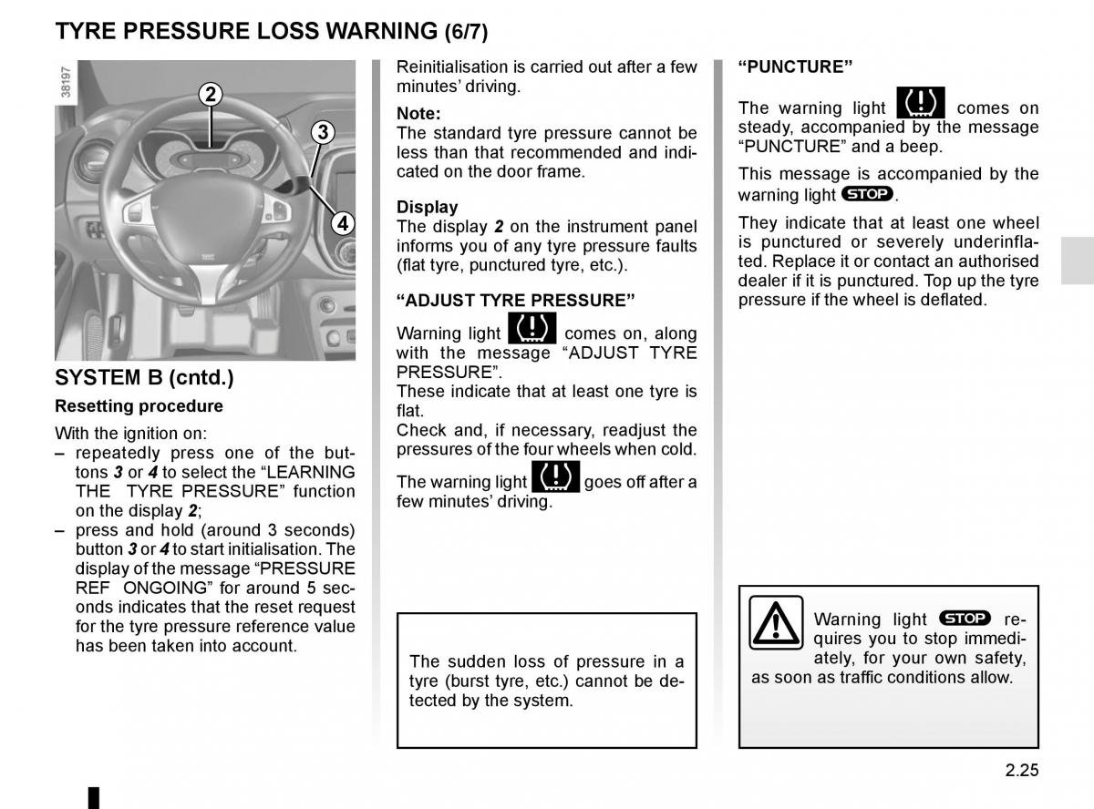 Renault Captur owners manual / page 105