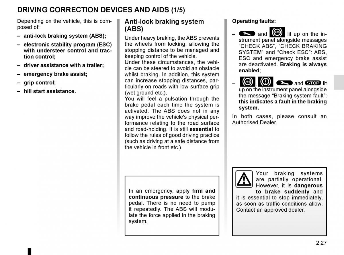 Renault Captur owners manual / page 107