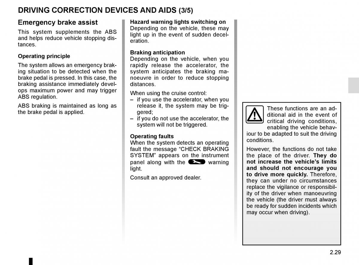 Renault Captur owners manual / page 109